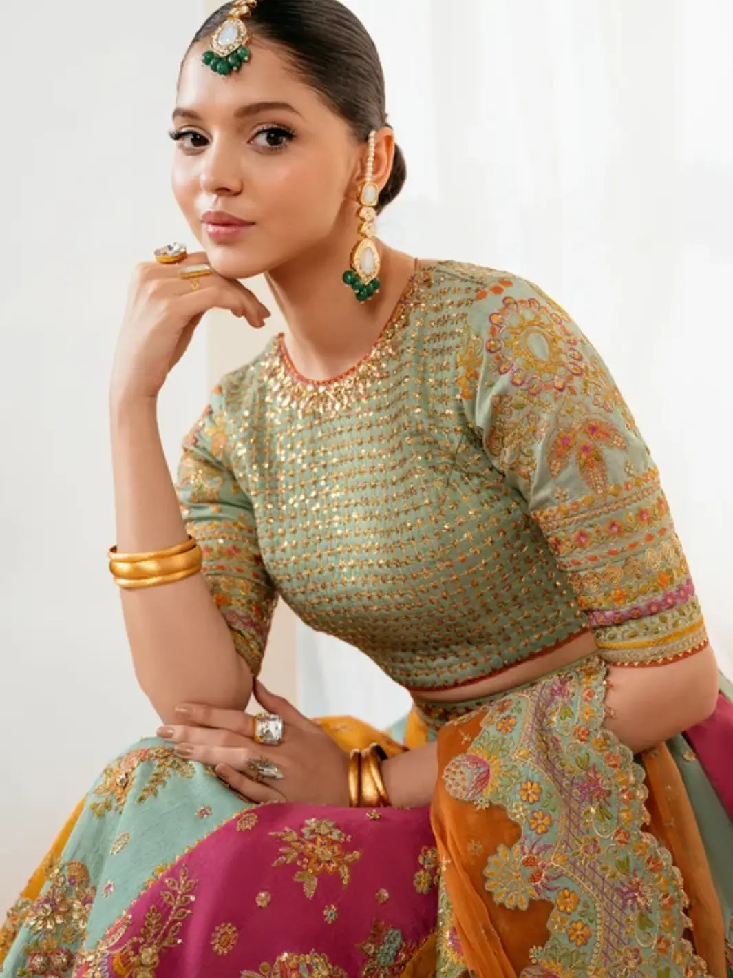 EMBROIDERED SILK SF-4036