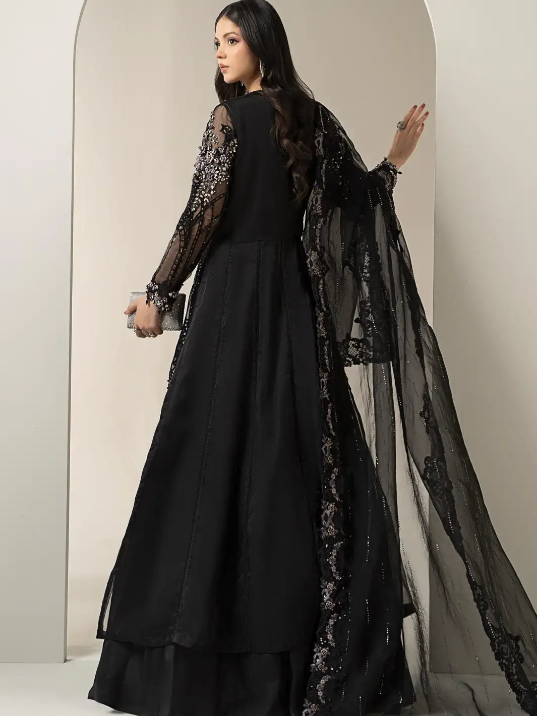 Murraya luxe 3 piece embroidered gown