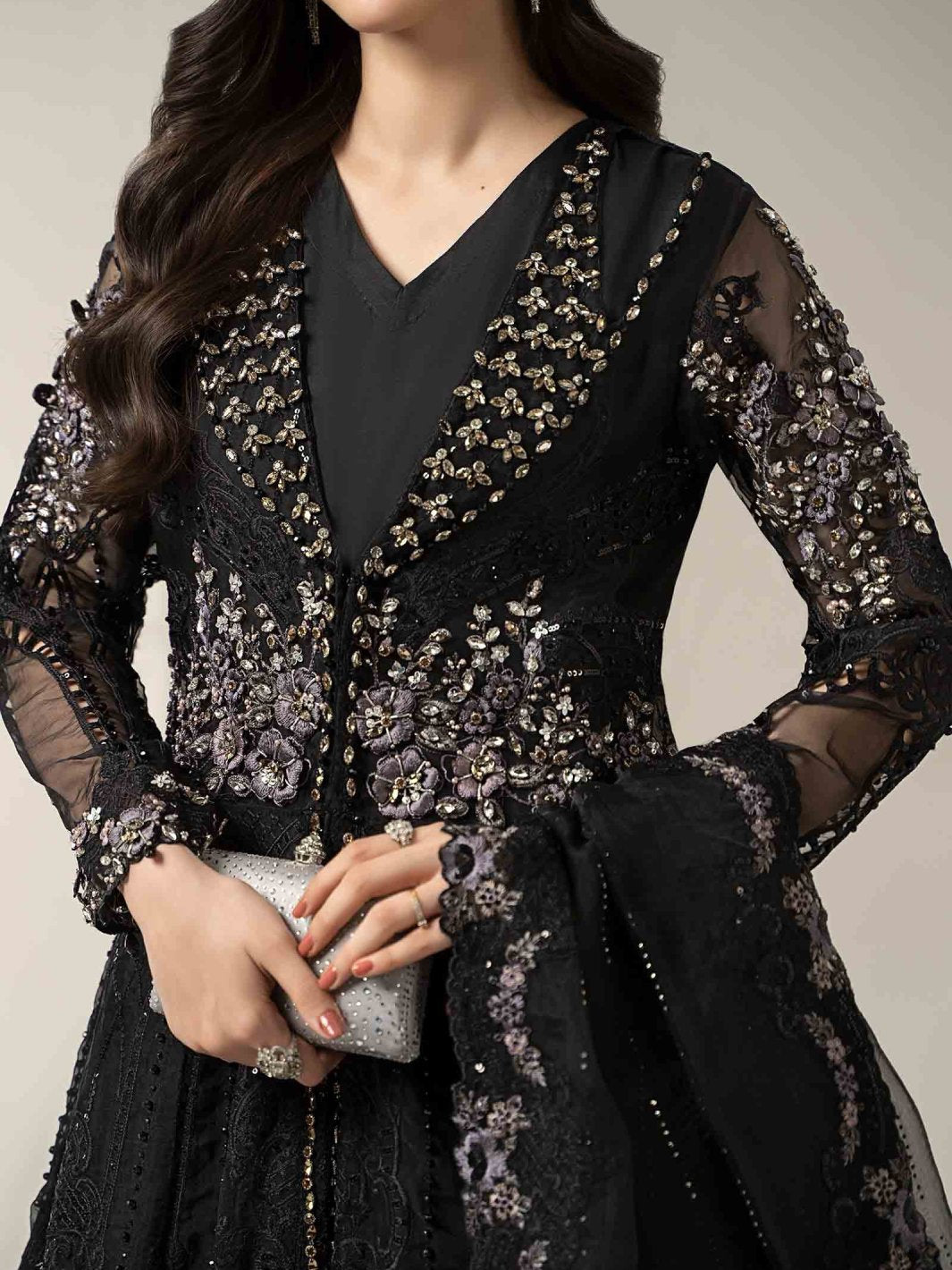 Murraya luxe 3 piece embroidered gown