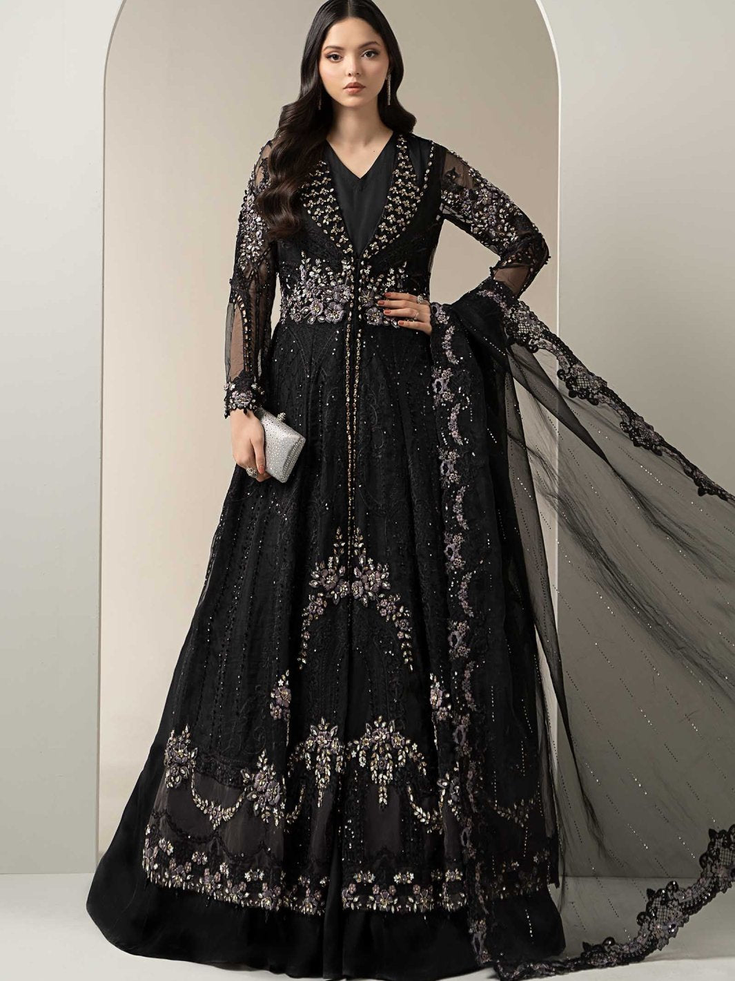 Murraya luxe 3 piece embroidered gown
