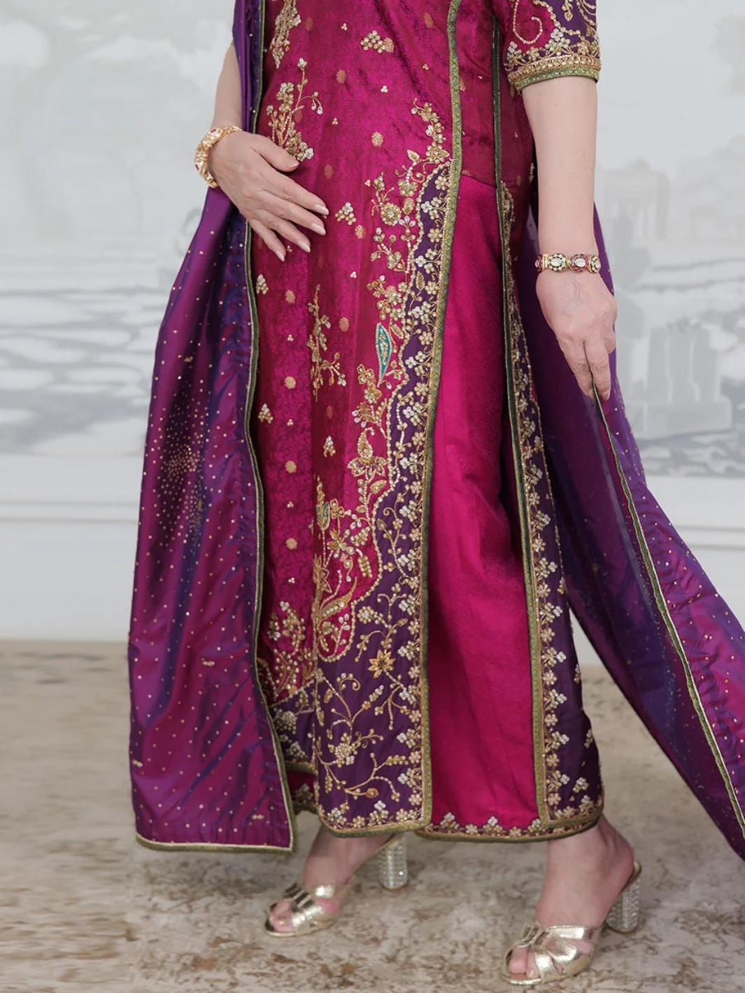 Bita Magenta Kurta