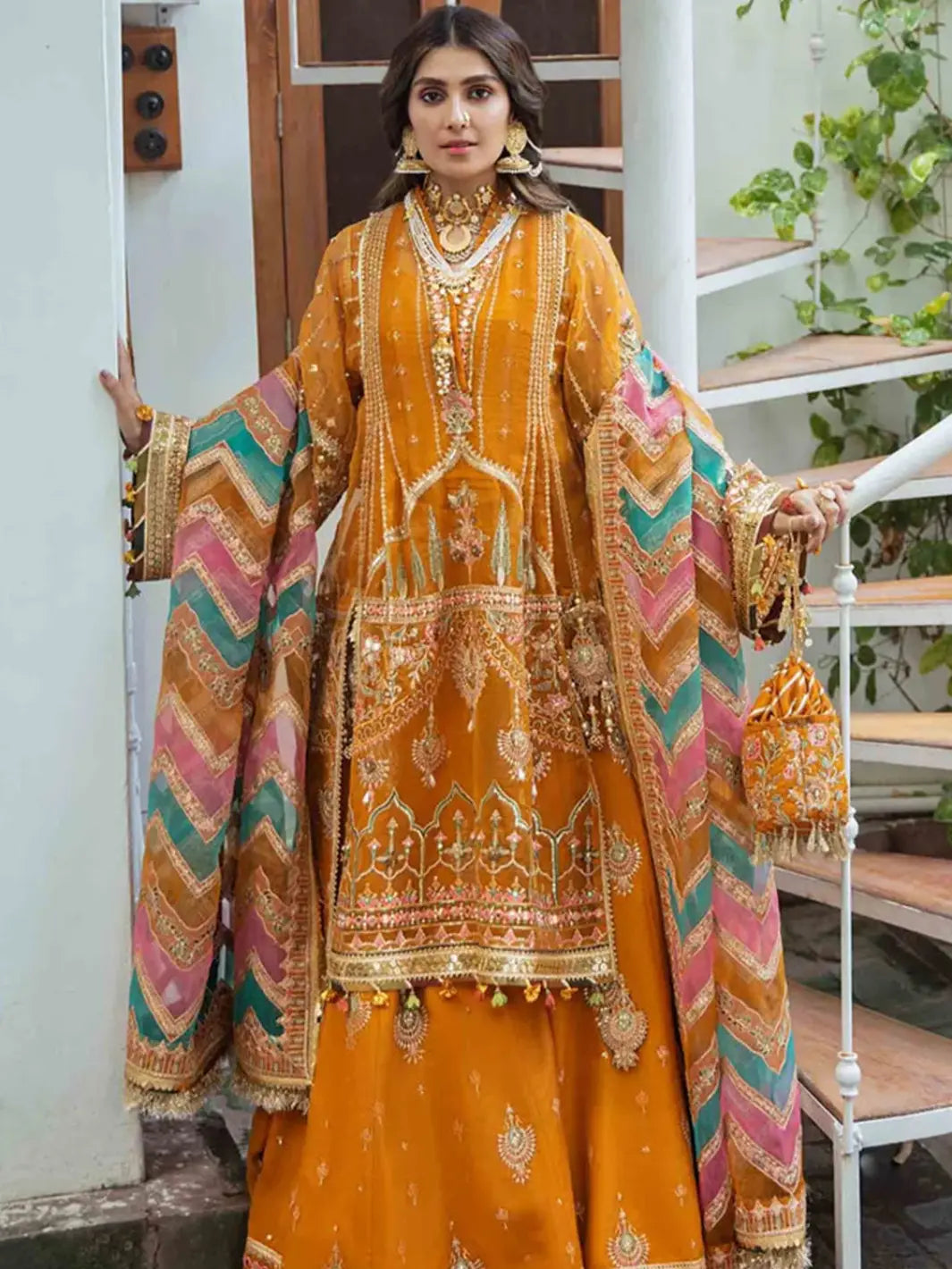 Zarlish by Mohsin Naveed Ranjha Festive Collection - HENNA - TC-94