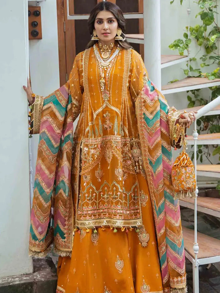 Zarlish by Mohsin Naveed Ranjha Festive Collection - HENNA - TC-94