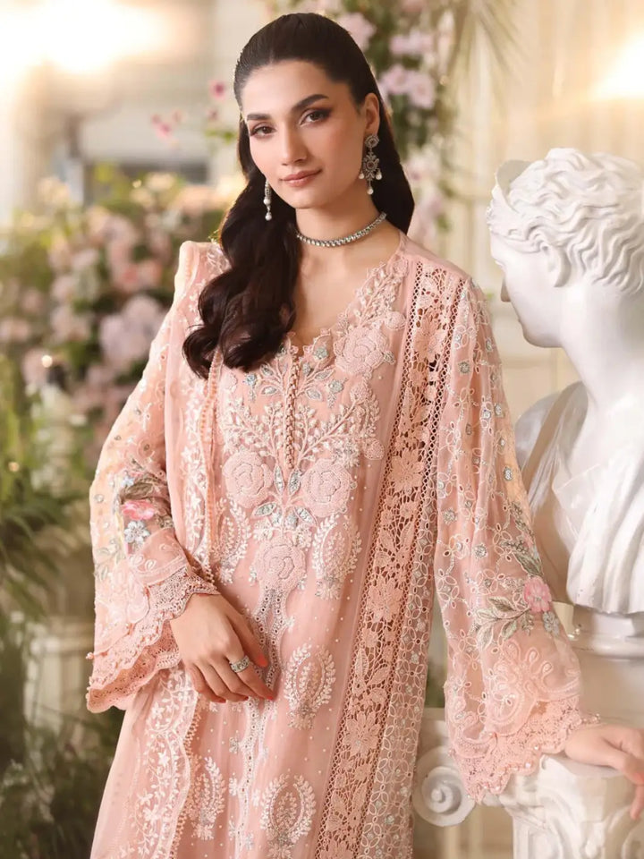 Maria B Embroidered Chiffon Suit